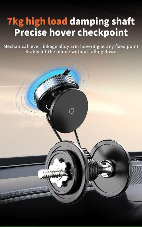 Vaccum Magnetic Mobile Holders | Hands Free Suction Cup with 360° Adjustable Phone Holder