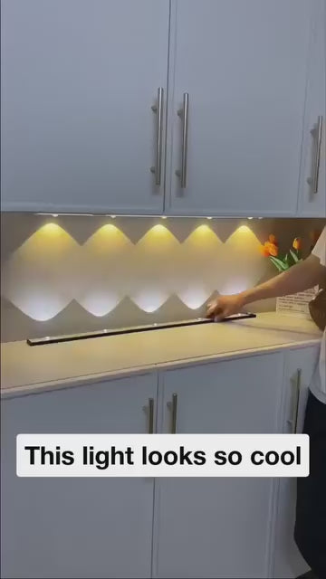 LED PIR motion sensor cabinet light with USB rechargeable